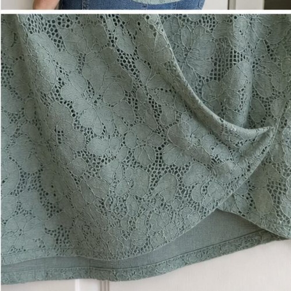 Sage Ruffle Blouse - Picture 6 of 6